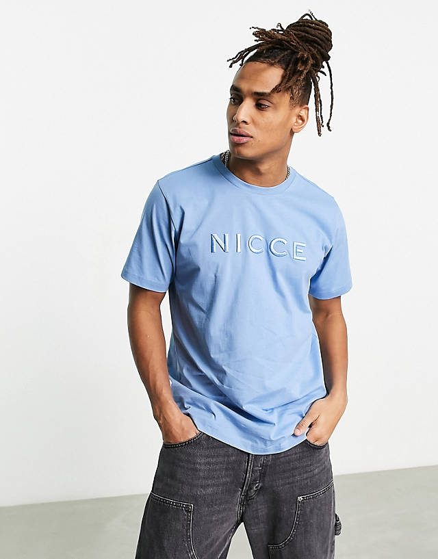Nicce - mercury t-shirt in light blue