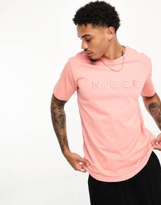 Nicce Nicce mercury t-shirt in peach-Pink