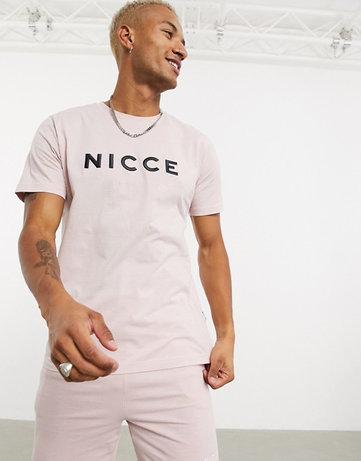 Nicce mercury t-shirt in pink