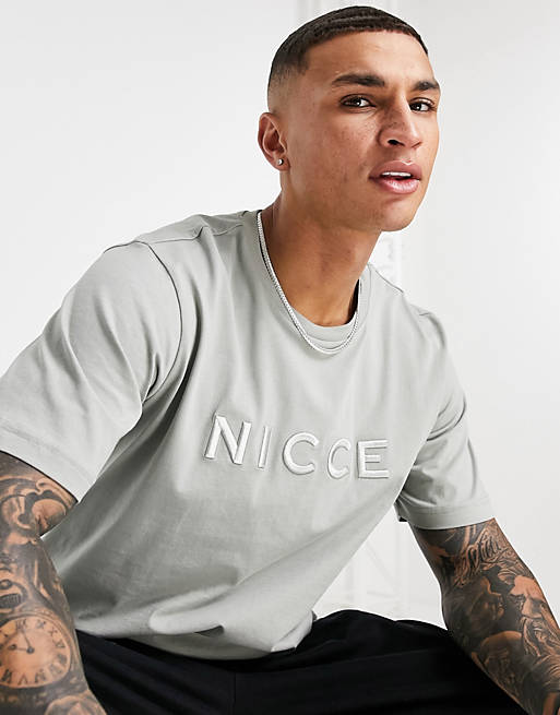 T-Shirts & Vests Nicce mercury t-shirt in sage green 
