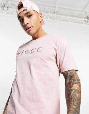 Nicce Nicce mercury t-shirt in soft pink