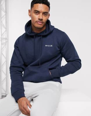 Nicce mini logo hoodie in navy