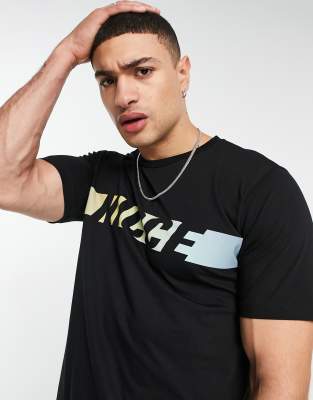 Nicce - Mirage - T-shirt met print op de borst in zwart
