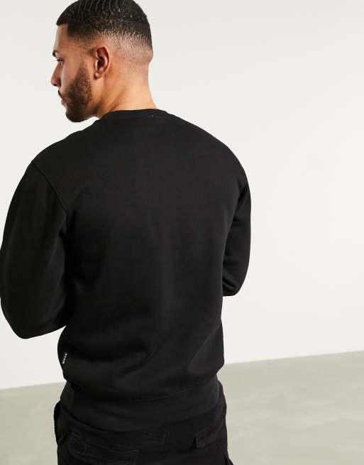 Nicce Monta sweatshirt with embroidered logo in black ASOS