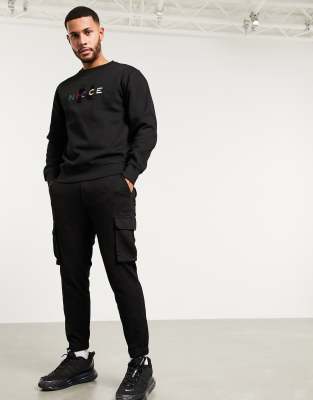 nicce embossed sweatshirt