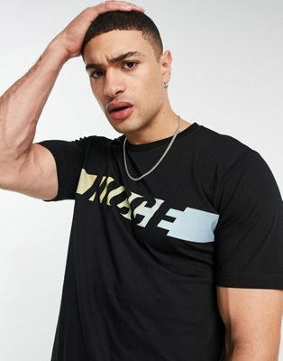Homme Nicce - Omaze - T-shirt imprimé sur la poitrine - Noir