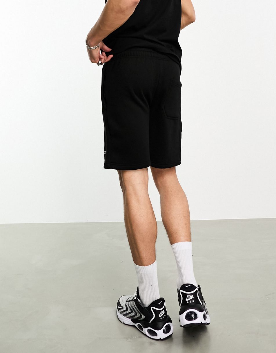 Weekday Uno loose fit tailored shorts in black