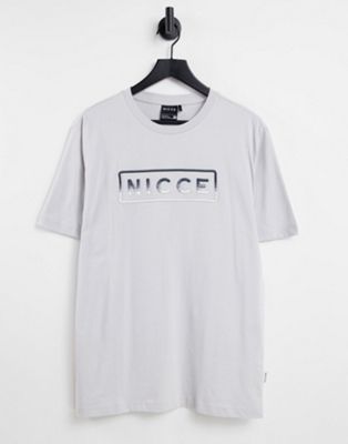 Nicce powell embroidered t-shirt in grey