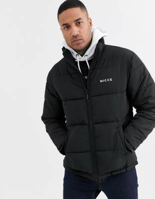 Nicce black cheap puffer jacket