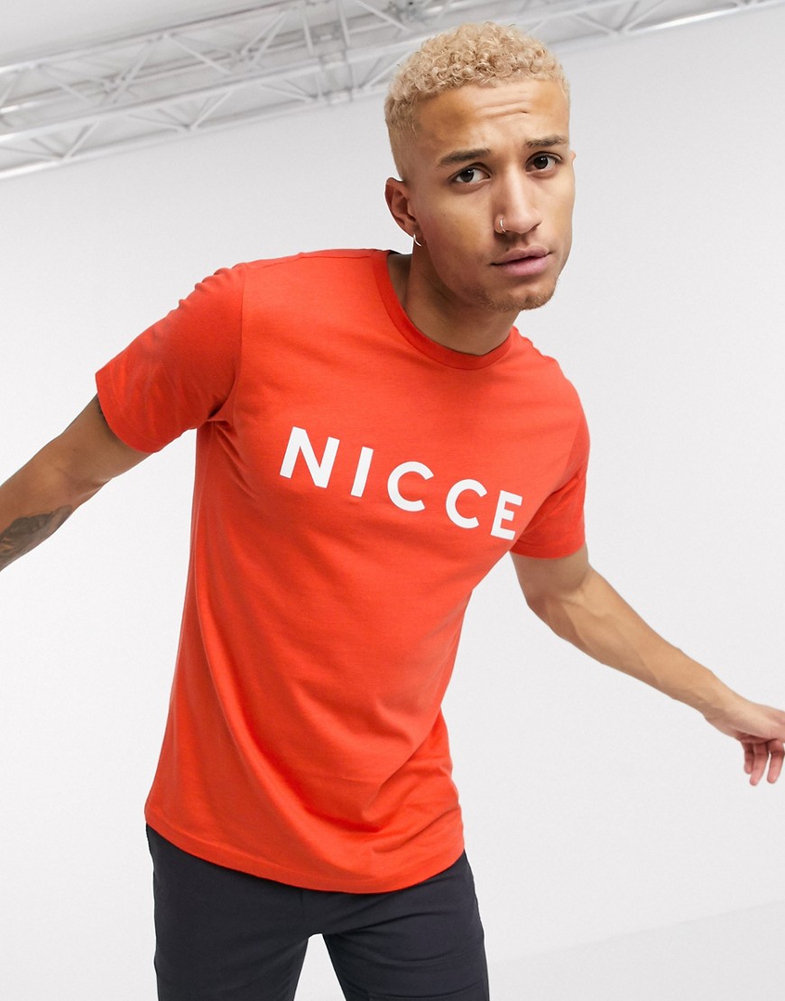 Nicce - rød t-shirt med original logo