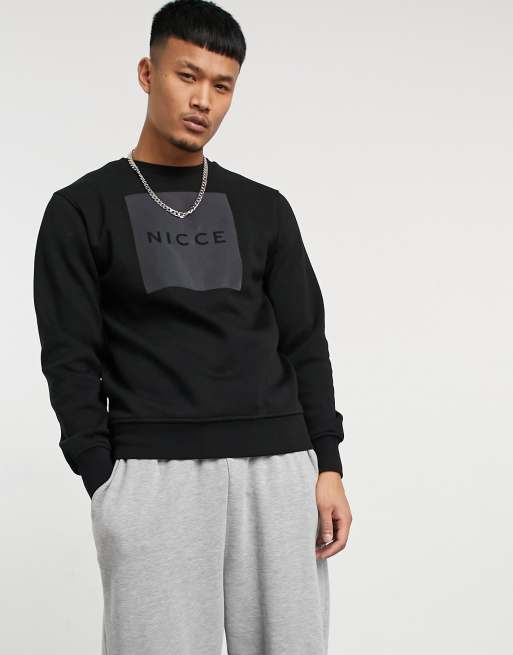 Nicce reflective store logo sweatshirt