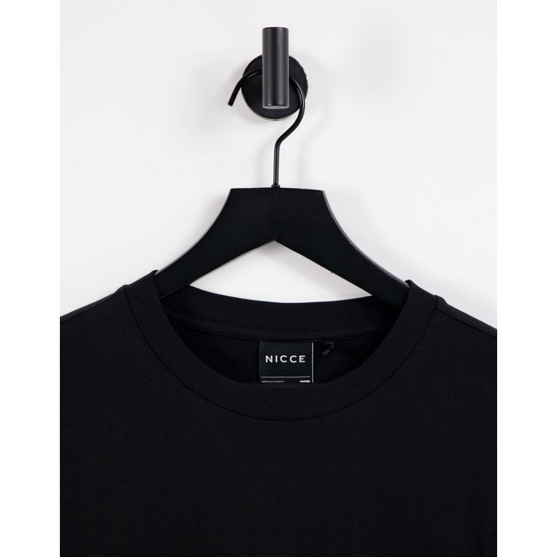 fkTIG Uomo NICCE - Rioja - T-shirt nera ricamata