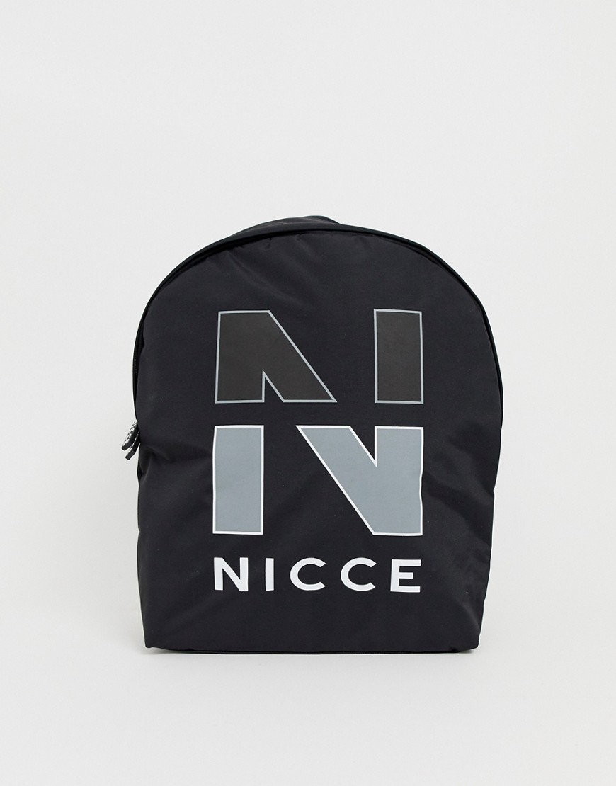 Nicce - Rugzak in zwart met groot logo