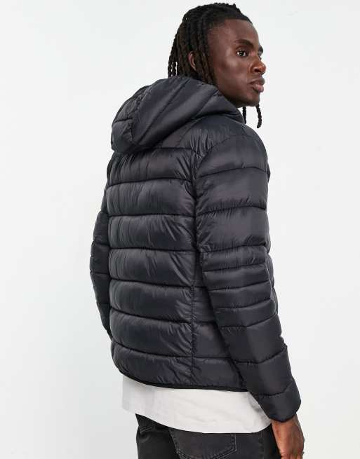 Nicce skyline padded jacket in black ASOS