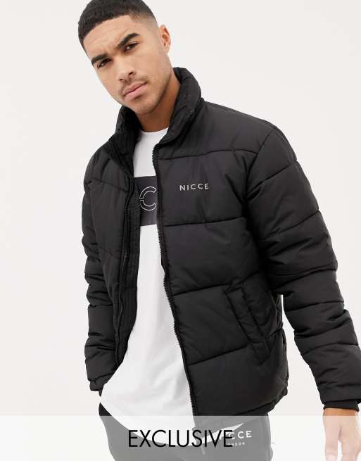 Nicce - sort vatteret jakke kun hos ASOS