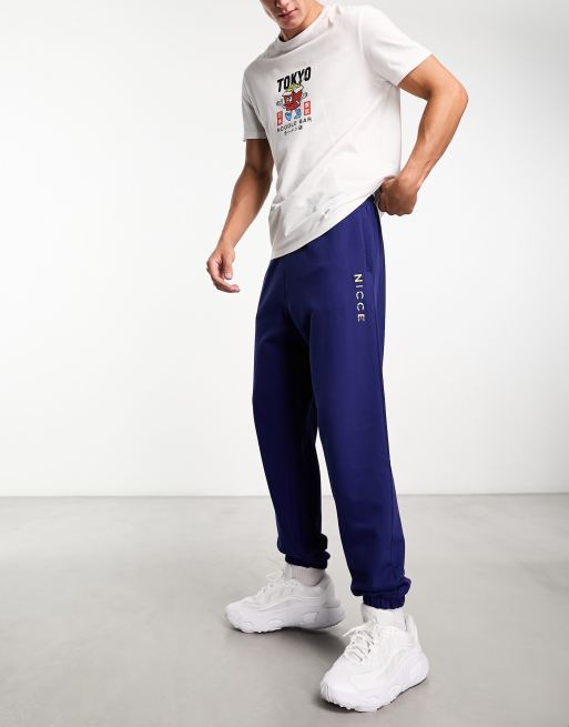 Navy discount jersey joggers