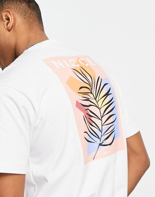Nicce - Summer Serie - To T-shirts i hvid med ryg- og brystprint, 4 af 4