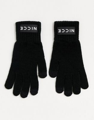 Nicce – Svarta handskar med logga