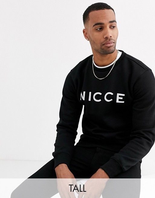 Nicce sweatshirt in black with logo