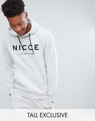 grey and white nicce hoodie