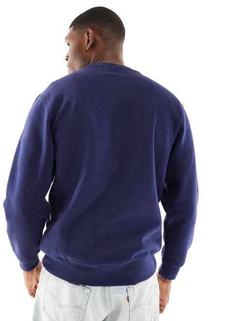 Nicce Sweatshirt in Marineblau mit Logo und Rundhalsausschnitt ASOS