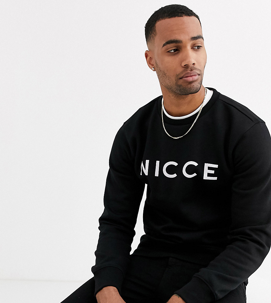Nicce - Sweatshirt in zwart met logo