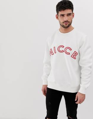 white nicce sweatshirt