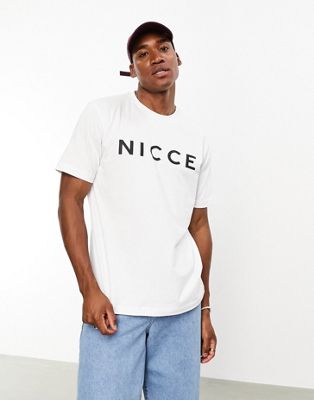 Nicce t-shirt in white with logo print - ASOS Price Checker