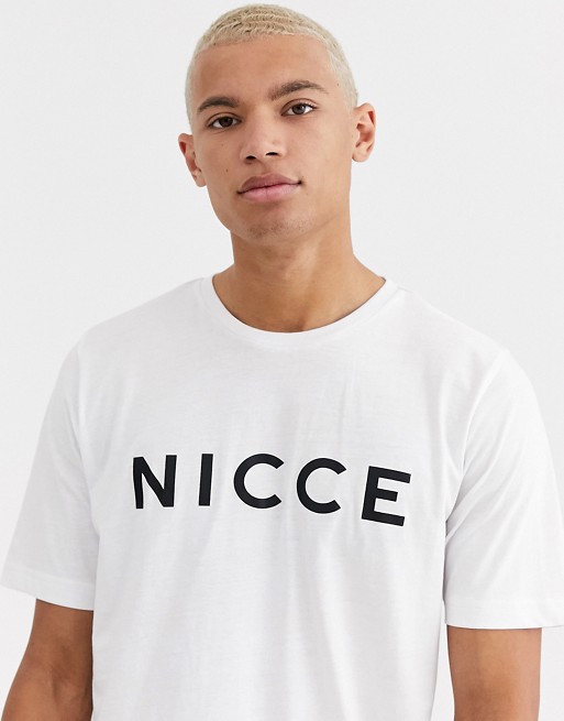 Nicce t-shirt in white with logo