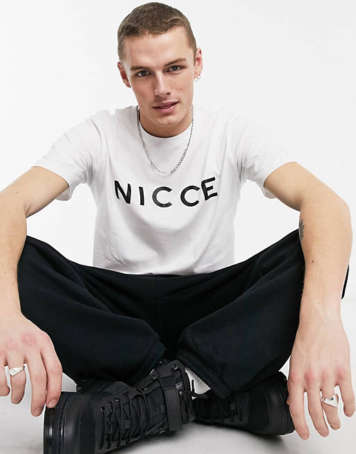 Nicce t-shirt in white with logo 