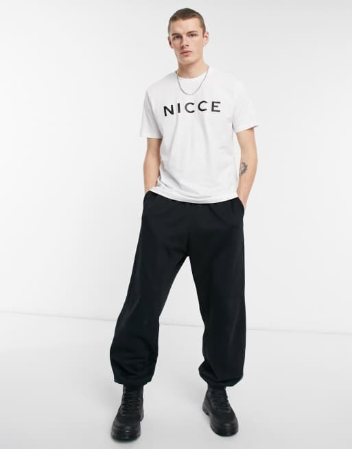 Nicce - T-Shirt in wit met logo, 4 van 4