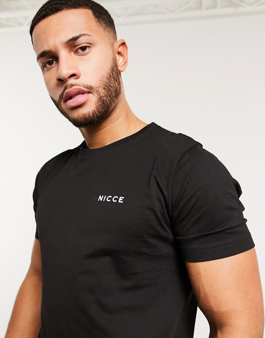 Nicce - T-shirt met logo in zwart