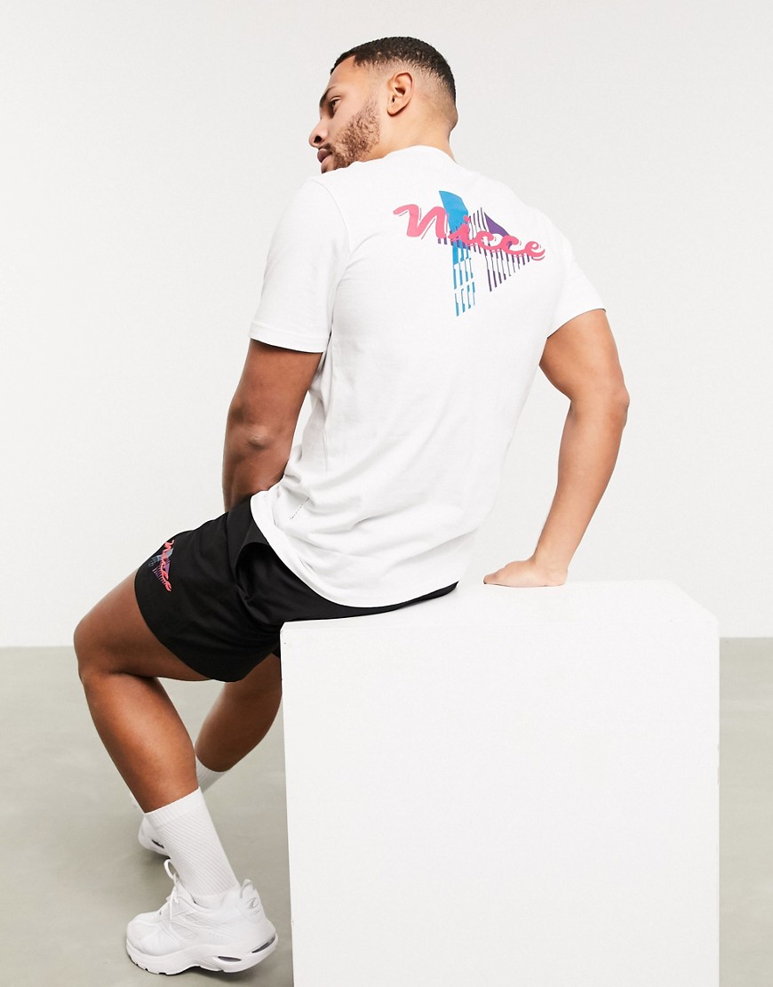 Nicce - T-shirt met Miami-print achterop in wit