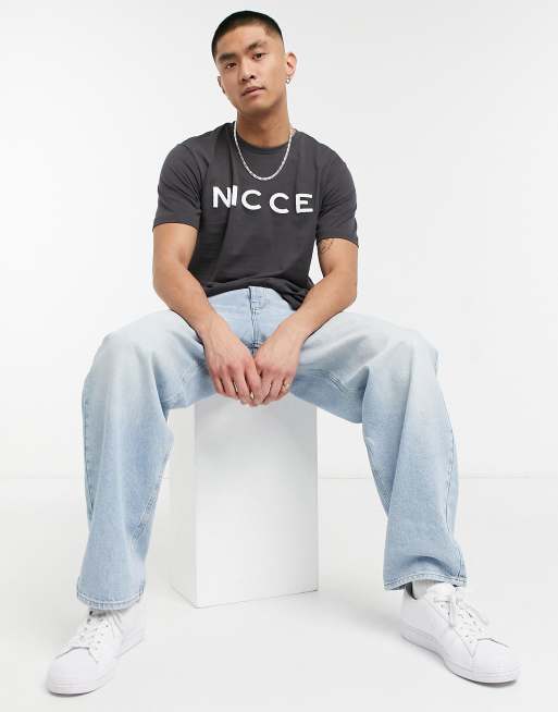 Nicce – T-Shirt mit Logo in Kohlschwarz, 4 von 4