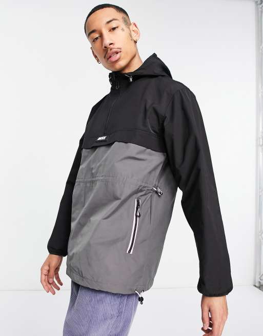 Nicce truss half zip lightweight jacket in black ASOS