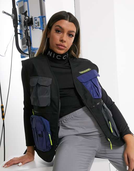 Nicce utility gilet with reflective pockets
