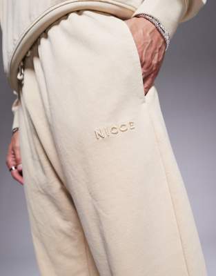 Nicce Washed Sweatpants In Neutral