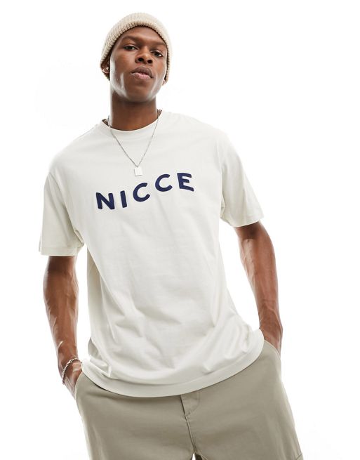 64％以上節約 Nicce wave oversized t-shirt in light beige with
