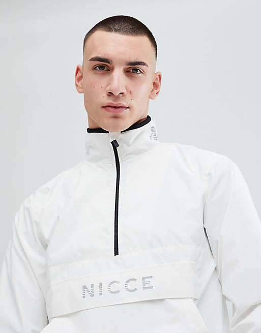 Nicce – Weiße, reflektierende Jacke zum Überziehen