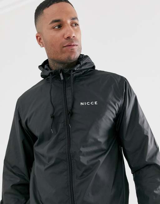 Nicce black windbreaker sale