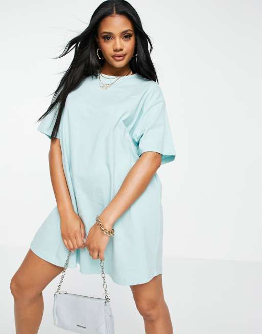 Pale blue 2025 t shirt dress