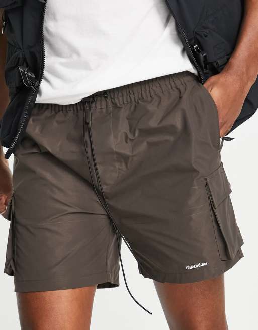 Chocolate brown cheap cargo shorts