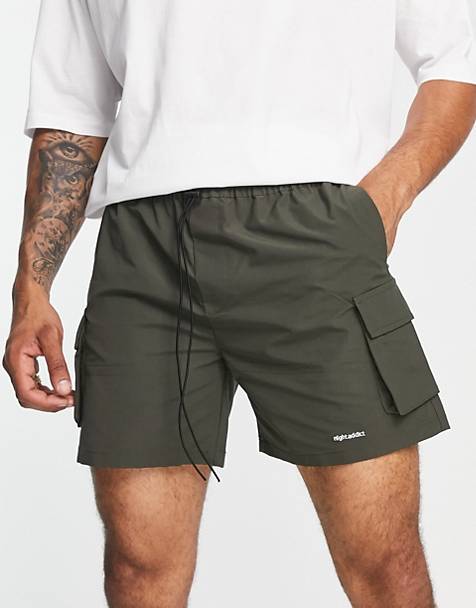 Bermuda crop smart shorts in geo print satin ASOS Herren Kleidung Hosen & Jeans Kurze Hosen Shorts 