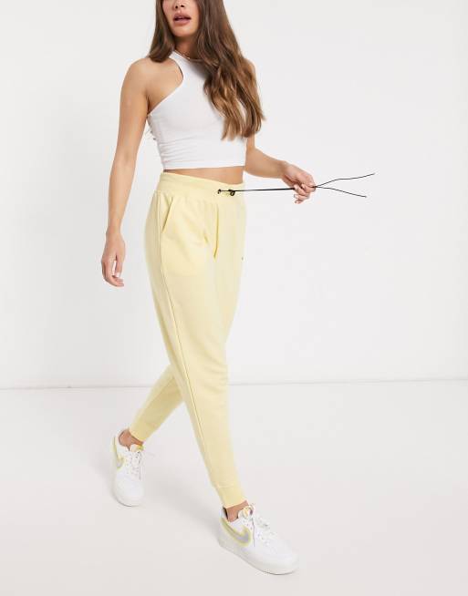 Night Addict co ord high waisted tracksuit joggers in pastel yellow