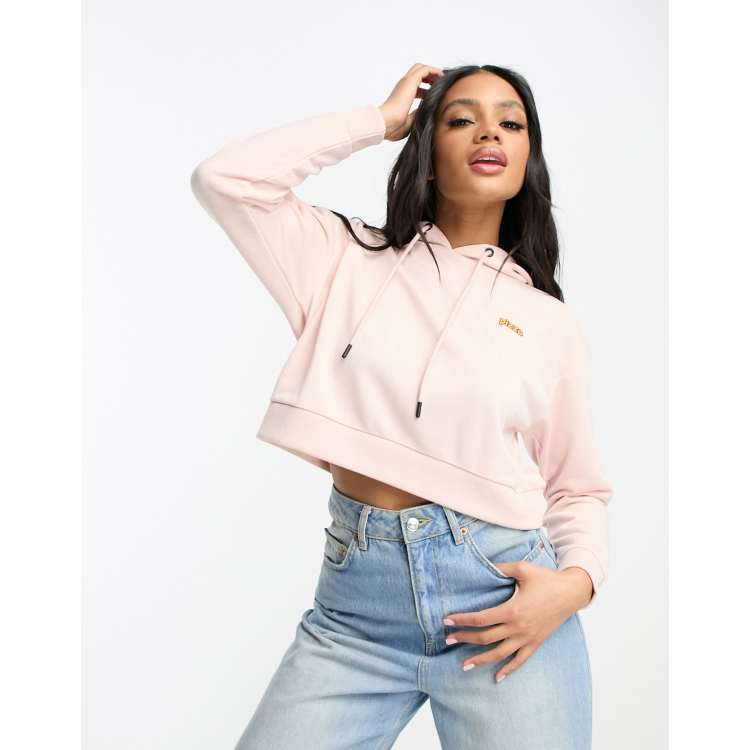 Light pink cheap crop hoodie