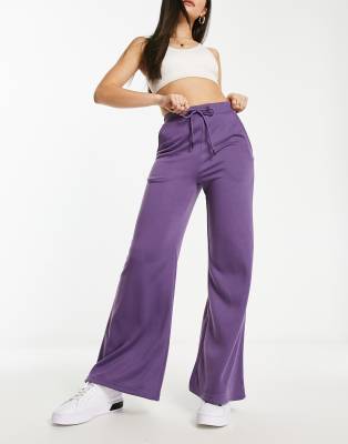 Night Addict flared joggers in dusty purple