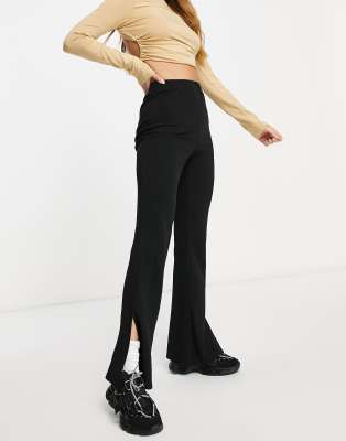 Night Addict flared leggings-Black