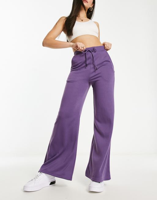 Night Addict flared trackies in dusty purple | ASOS