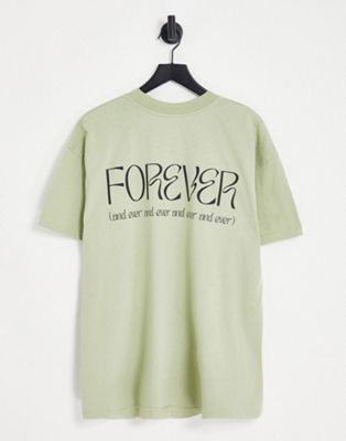 Night Addict forever back print in sage