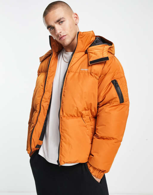 Night Addict - Gewatteerd pufferjack in oranje